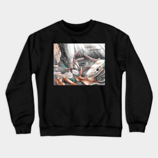 Swimming Star Nosed Mole Crewneck Sweatshirt